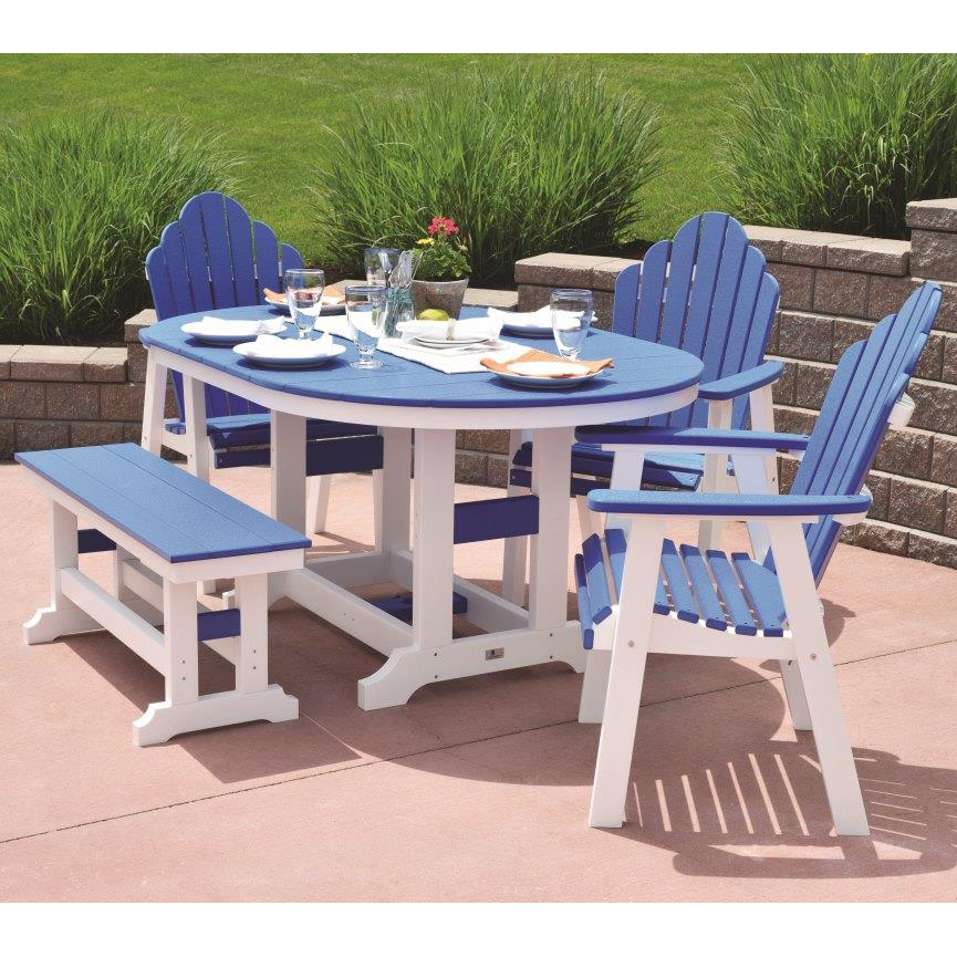 Berlin Gardens Resin Cozi-Back 4 Seat Dining Set with Bench Questions & Answers