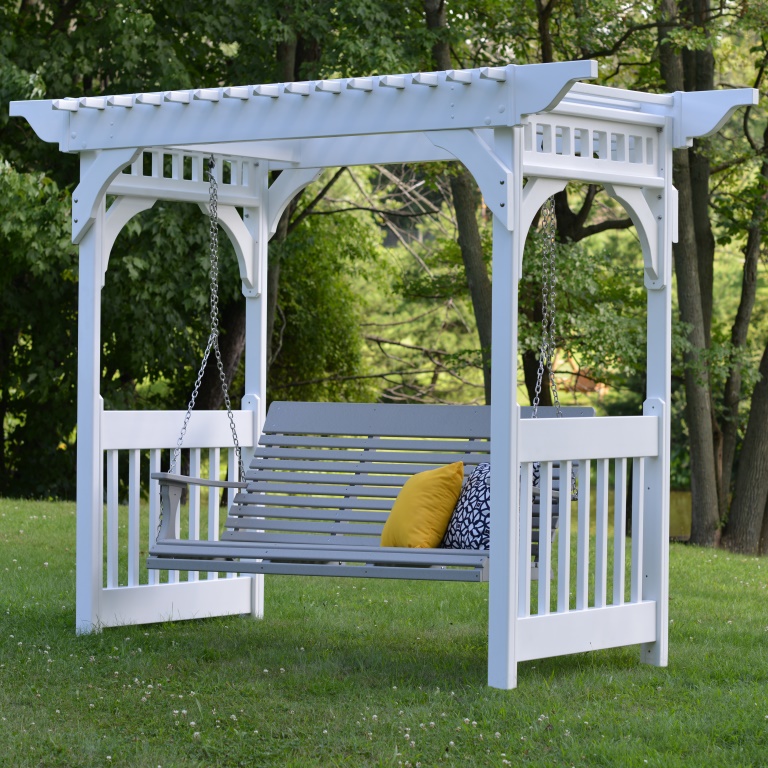 can you paint the swing and arbor?  Other color options not online?