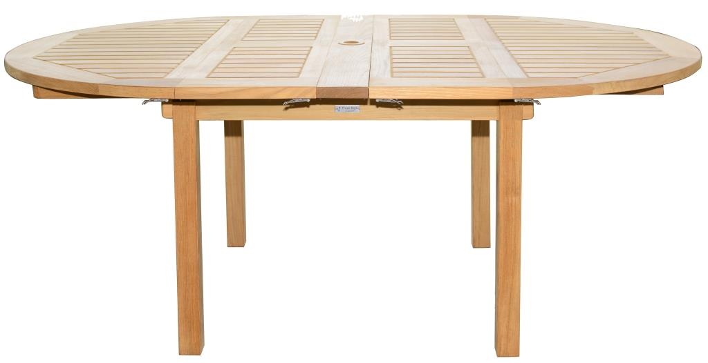 Three Birds Chelsea Teak 48" - 72" Round - Oval Extension Table - Special Holiday Discounts 'til July 7! Questions & Answers