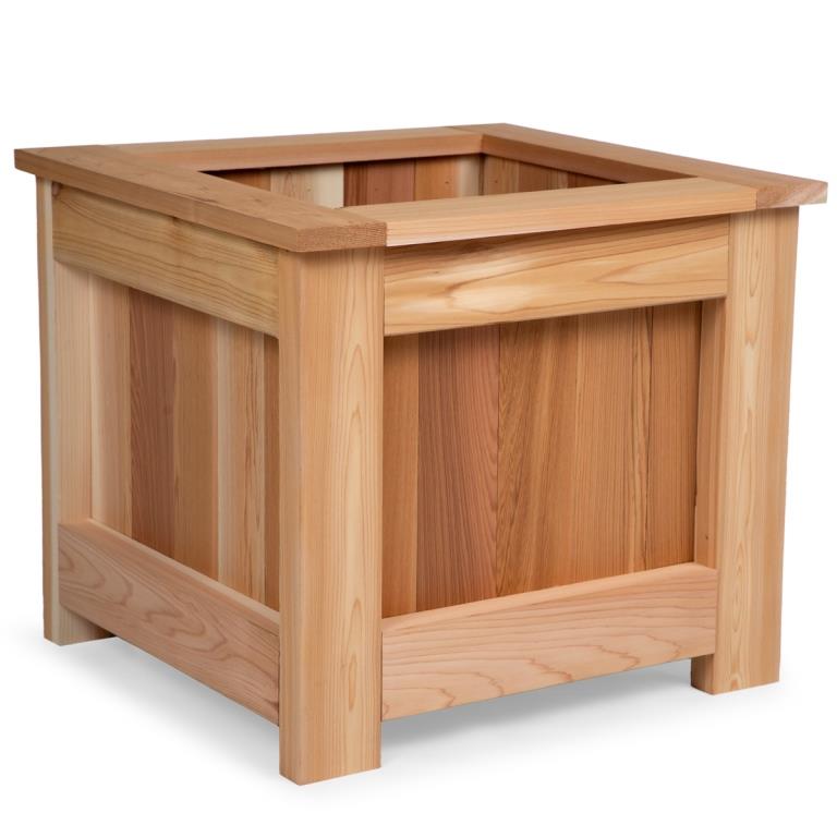 Can the cedar box be stained white?