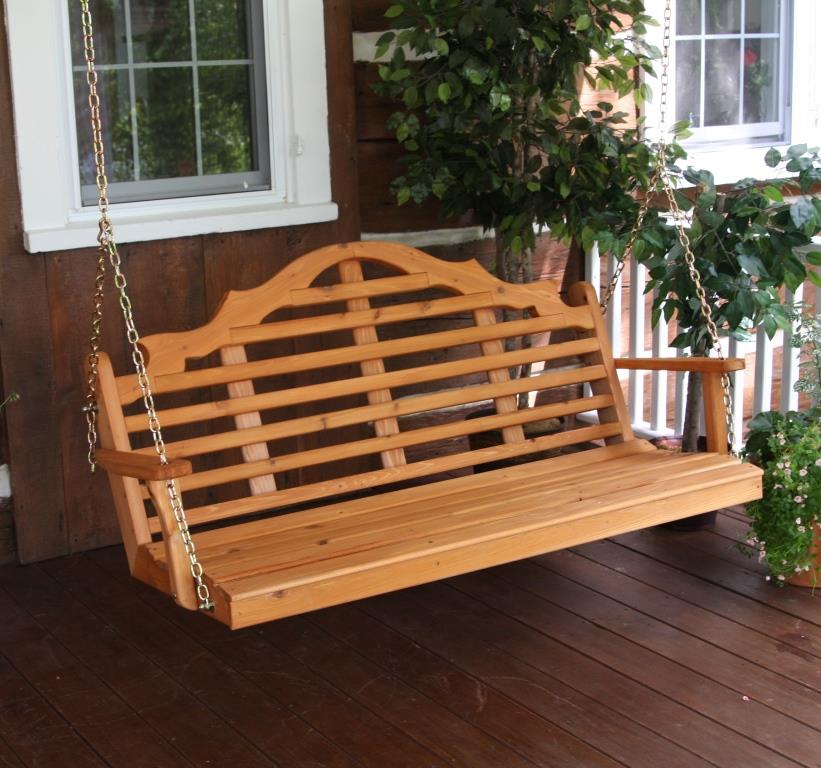 Is the marlboro cedar porch swing compatible with the cedar basic stand alone swing frame?