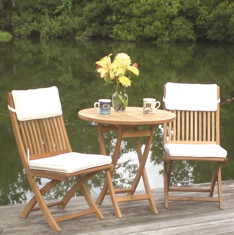 Royal Teak Sailor Side Chair Bistro Dining Set Questions & Answers