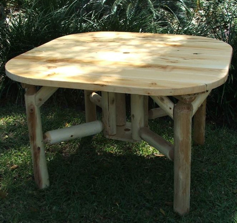 Rustic White Cedar Log 4 Ft Dining Table Questions & Answers