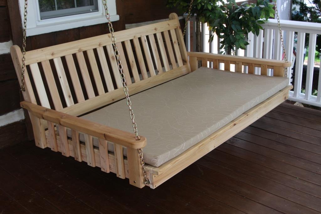 Traditional Cedar English Swing Bed (4', 5' or 6') Questions & Answers