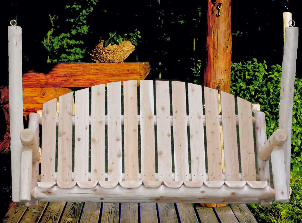 Rustic White Cedar Log Picket Porch Swing Questions & Answers