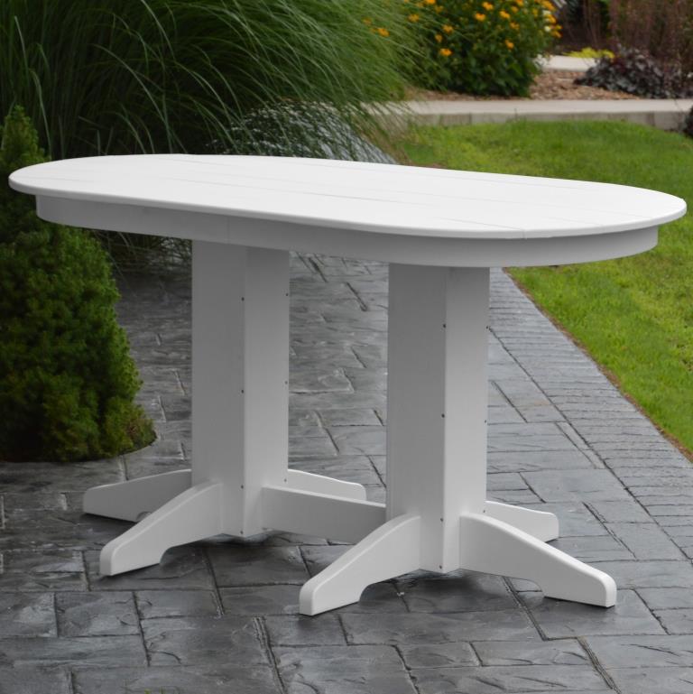 How wide is this poly dining patio table.