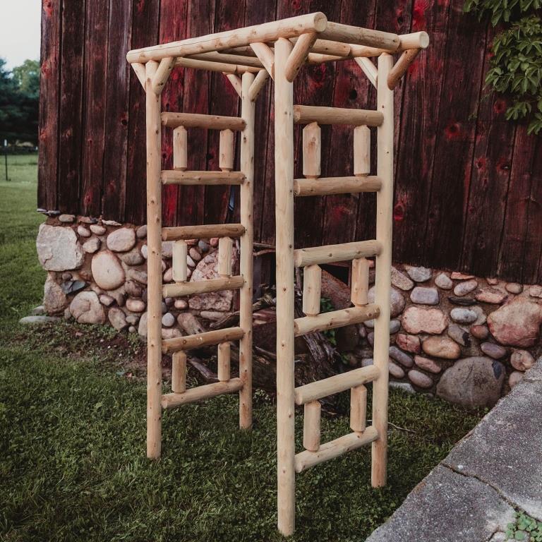 Log Style Cedar Garden Arbor Questions & Answers