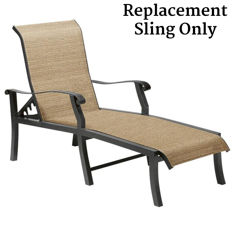 Woodard Cortland Adjustable Chaise Lounge Chair Replacement Sling Only Questions & Answers