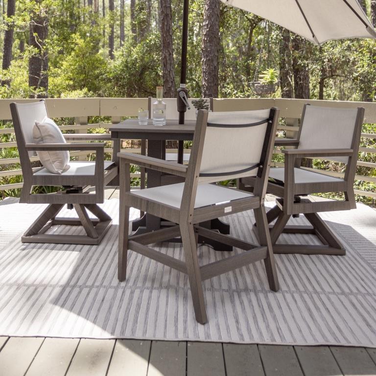 Berlin Gardens Resin Mayhew Sling 33 In Square 4 Seat Dining Table Set Questions & Answers